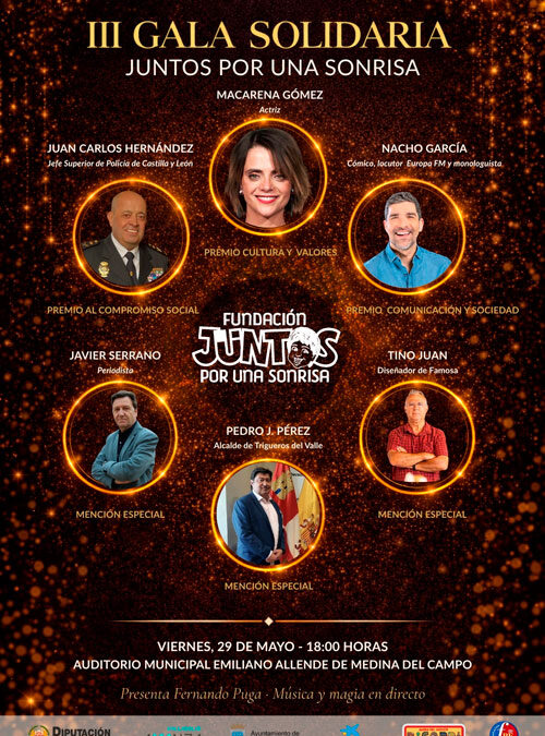 La Fundación Juntos por una Sonrisa celebrará su III Gala Solidaria el 29 de mayo en Medina del Campo