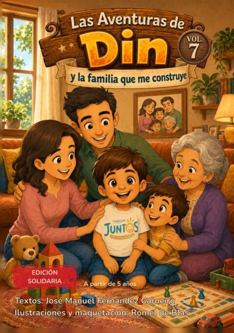 Portada de Las Aventuras de Din, volumen 7: Din y la familia que me construye