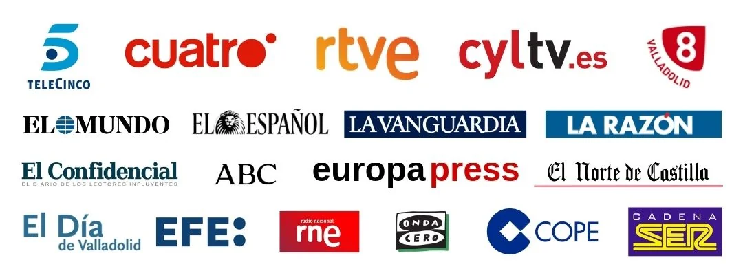 Logotipos de televisiones, periódicos y radios que han hablado de la Fundación